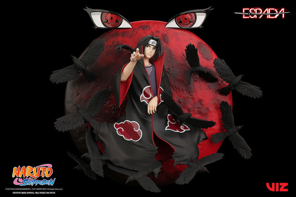 Naruto Shippuden Itachi Uchiha 1/8 Scale Wall Statue Figure - Official Espada Art