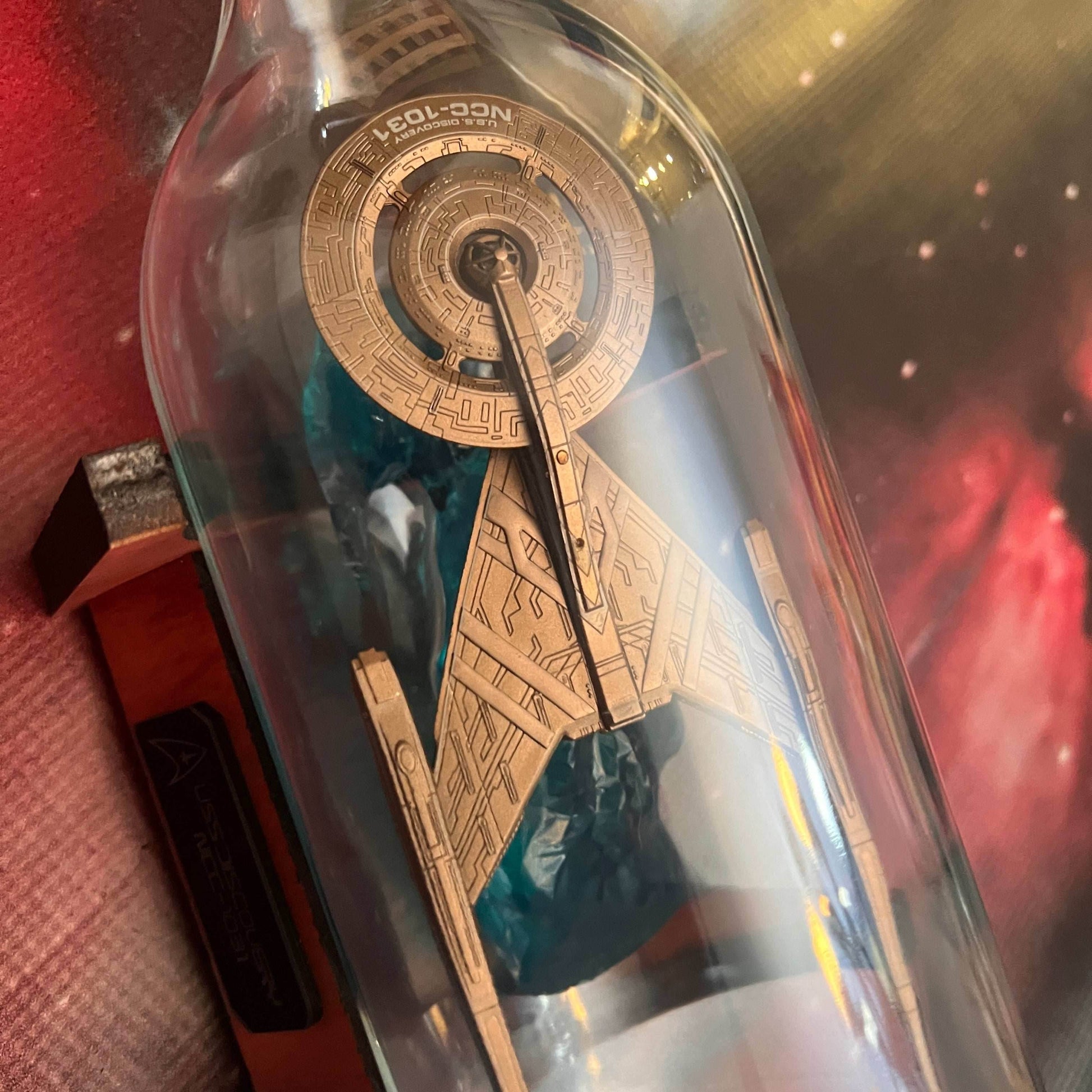 Star Trek USS Discovery NCC-1031 Starship in a Bottle - 