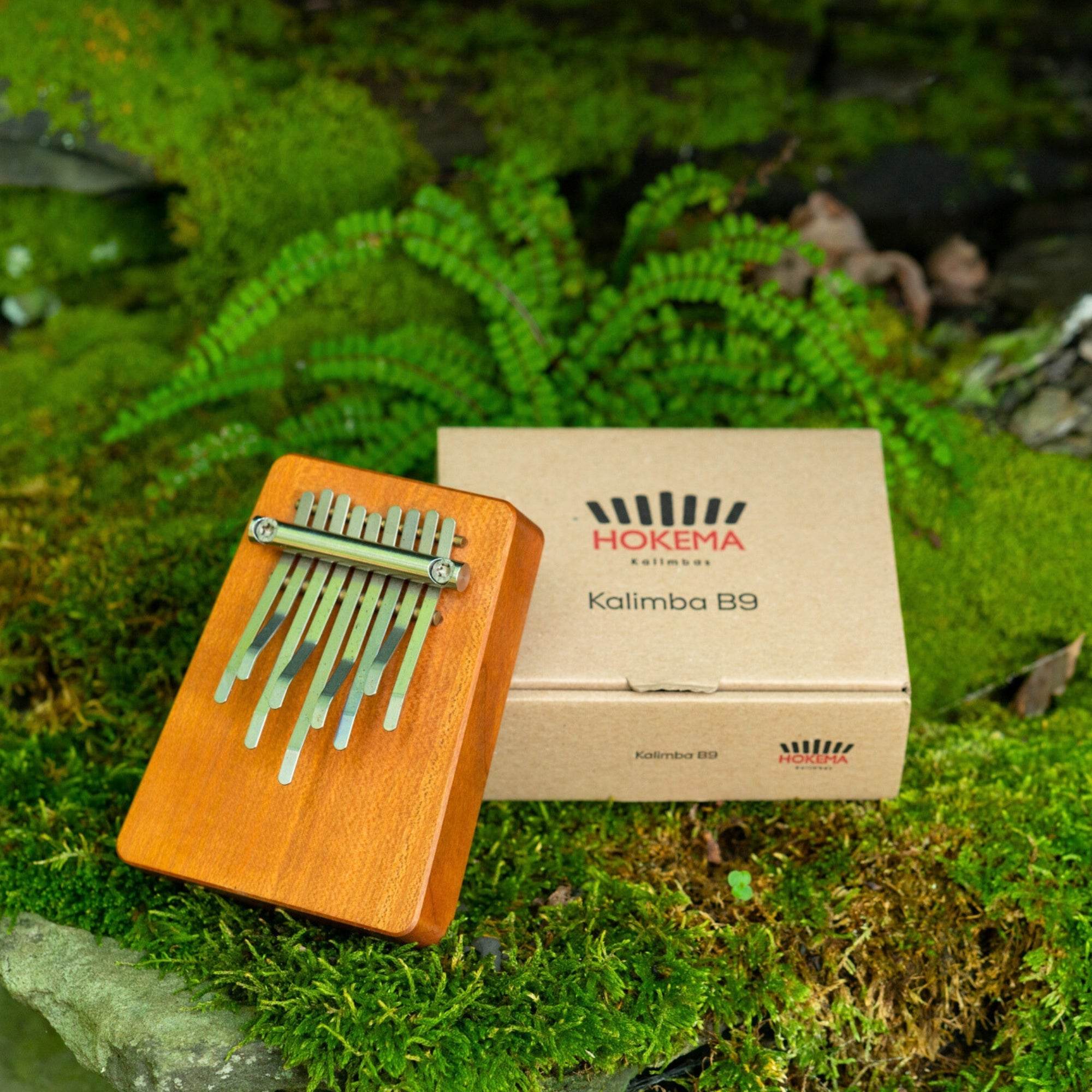 HOKEMA B9 KALIMBA - 4 different Elemental Soundscape Tuning - Green (C-Major) / 432 hz