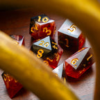 Emberflare Handmade Resin DND Dice Set