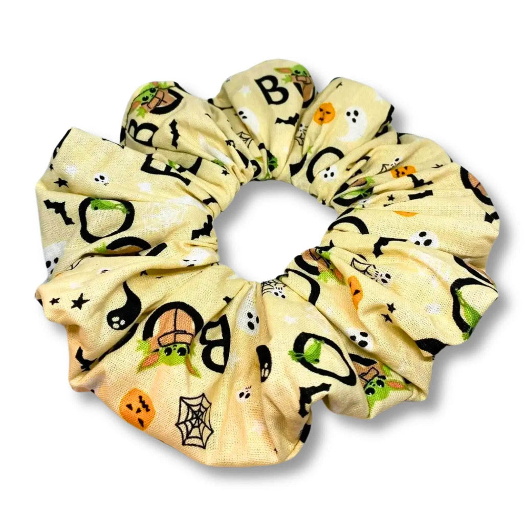 Baby Yoda Boo Halloween Scrunchie - 