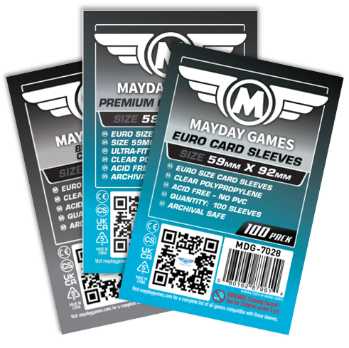 Euro Game Card Sleeves (59x92mm) Standard 7028 or Premium 7029