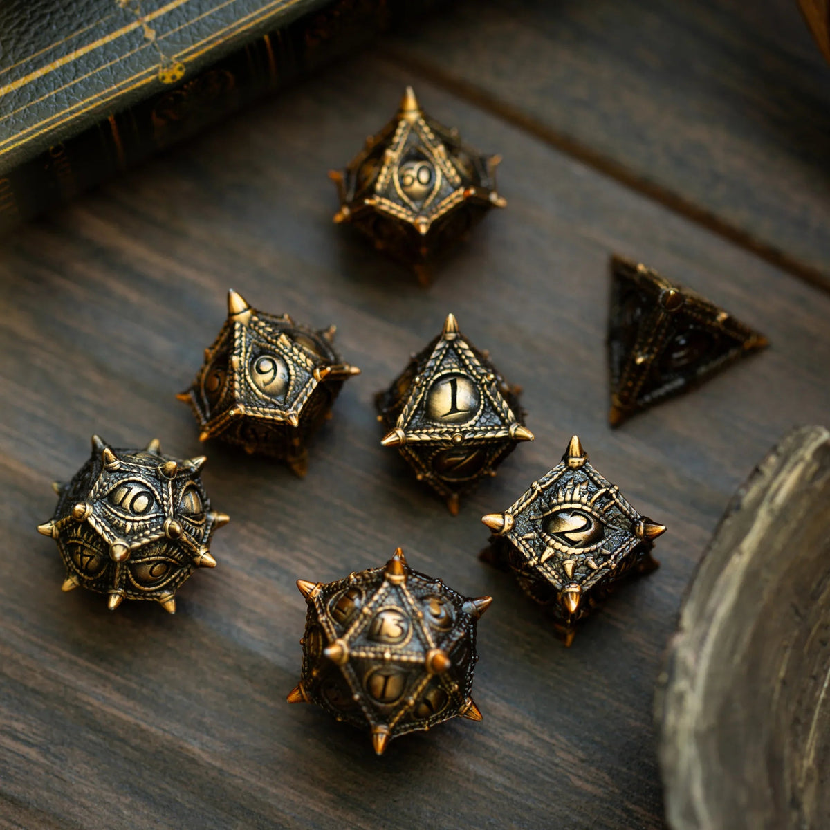 Everwatch Bronze Metal DND Dice Set