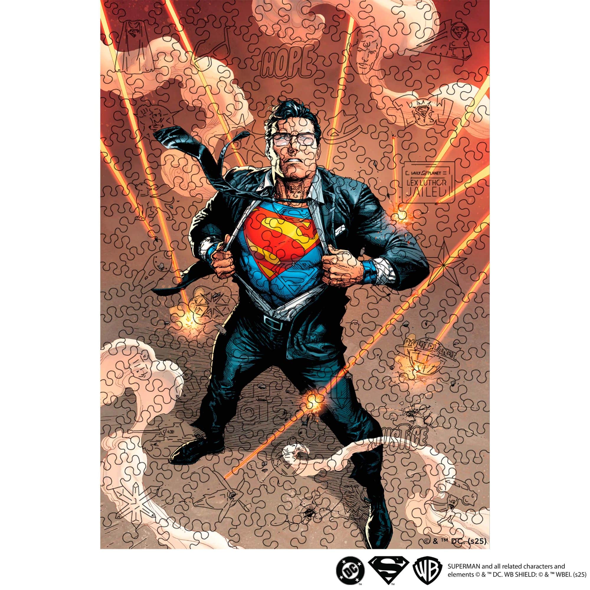 Wooden jigsaw puzzle DC Superman™ – Eye of the Storm