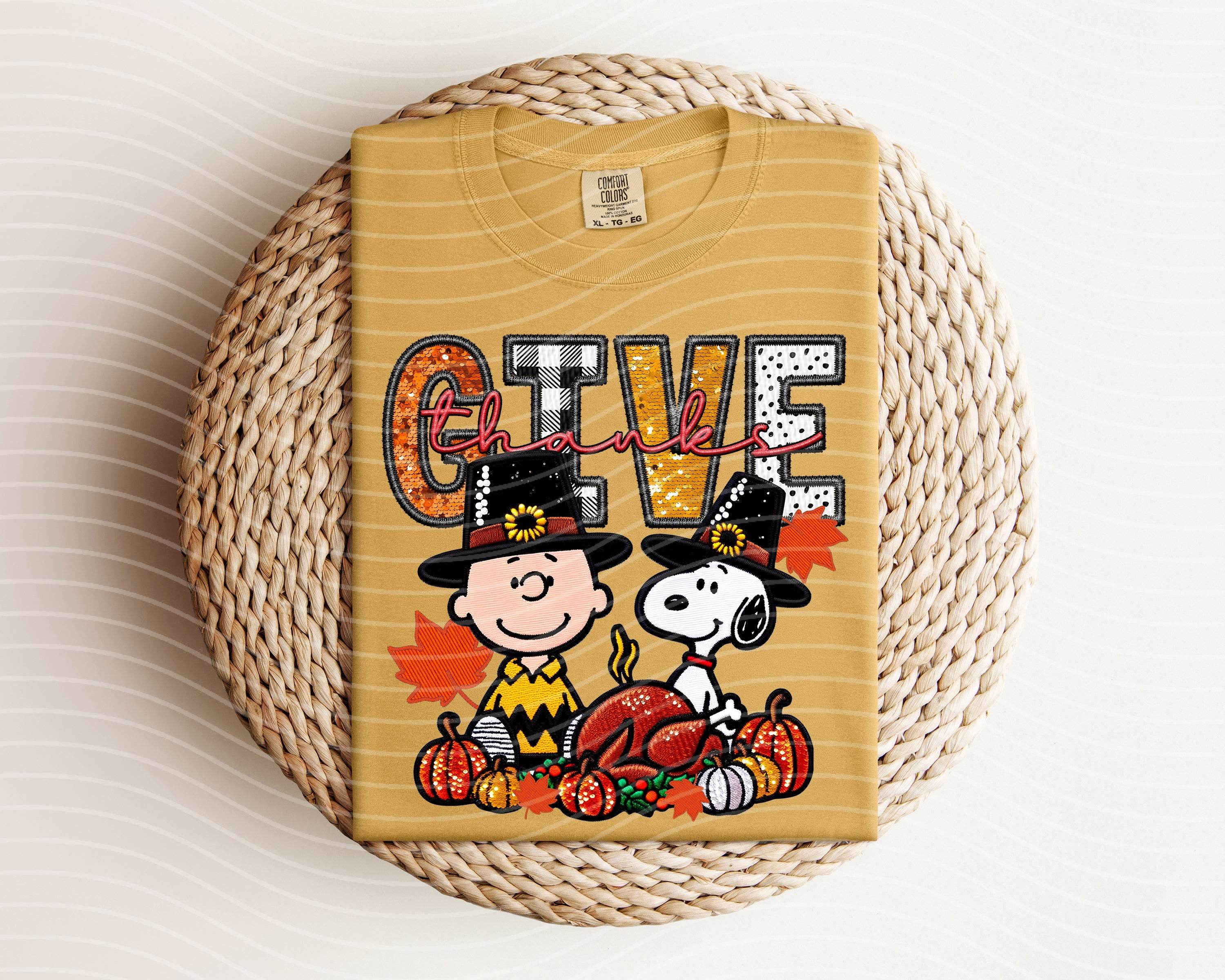 Give Thanks Graphic Tee - S