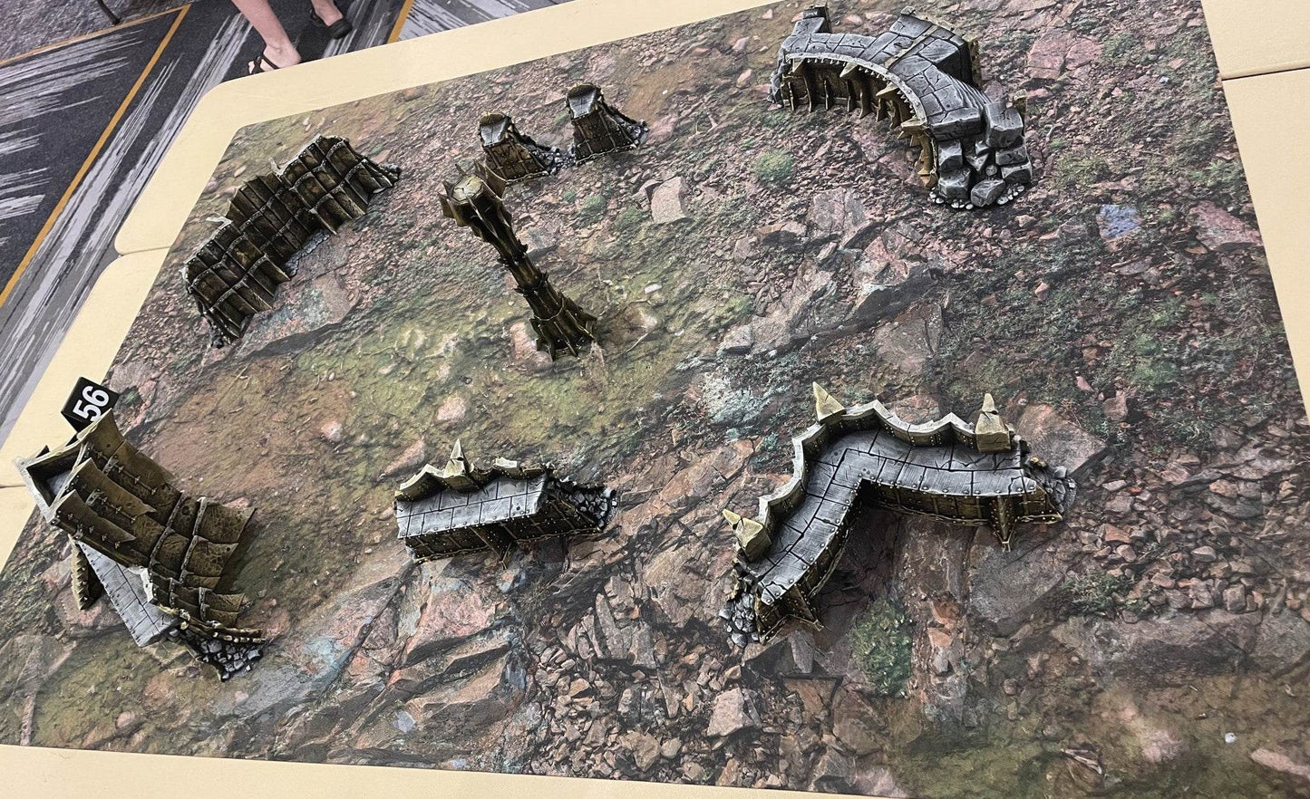 Rocky Highlands - Neoprene Battle Mat - Warhammer, AoS, 40K, Kill Team, MCP, Shatterpoint, Legion, More - 44x60