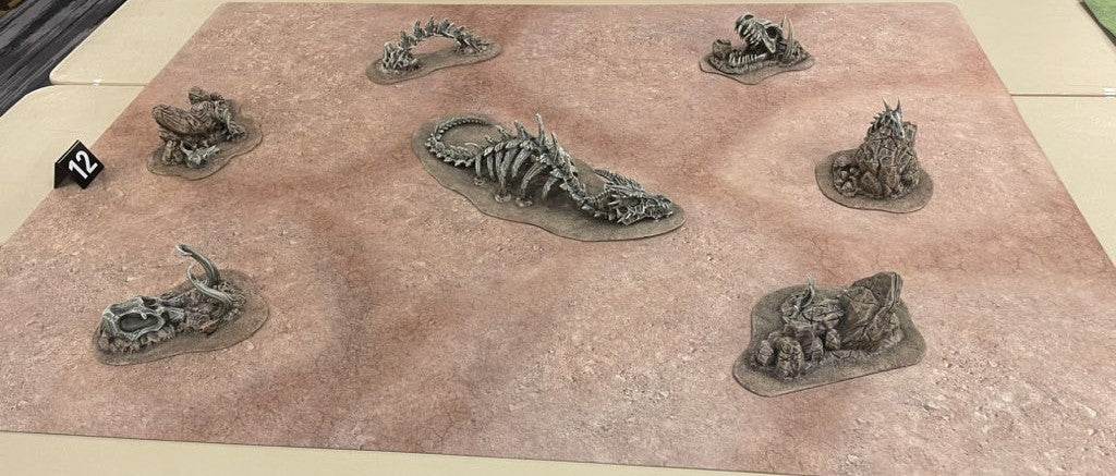 Desert Paths - Neoprene Battle Mat - Warhammer, AoS, 40K, Kill Team, MCP, Shatterpoint, Legion, More - 36x36