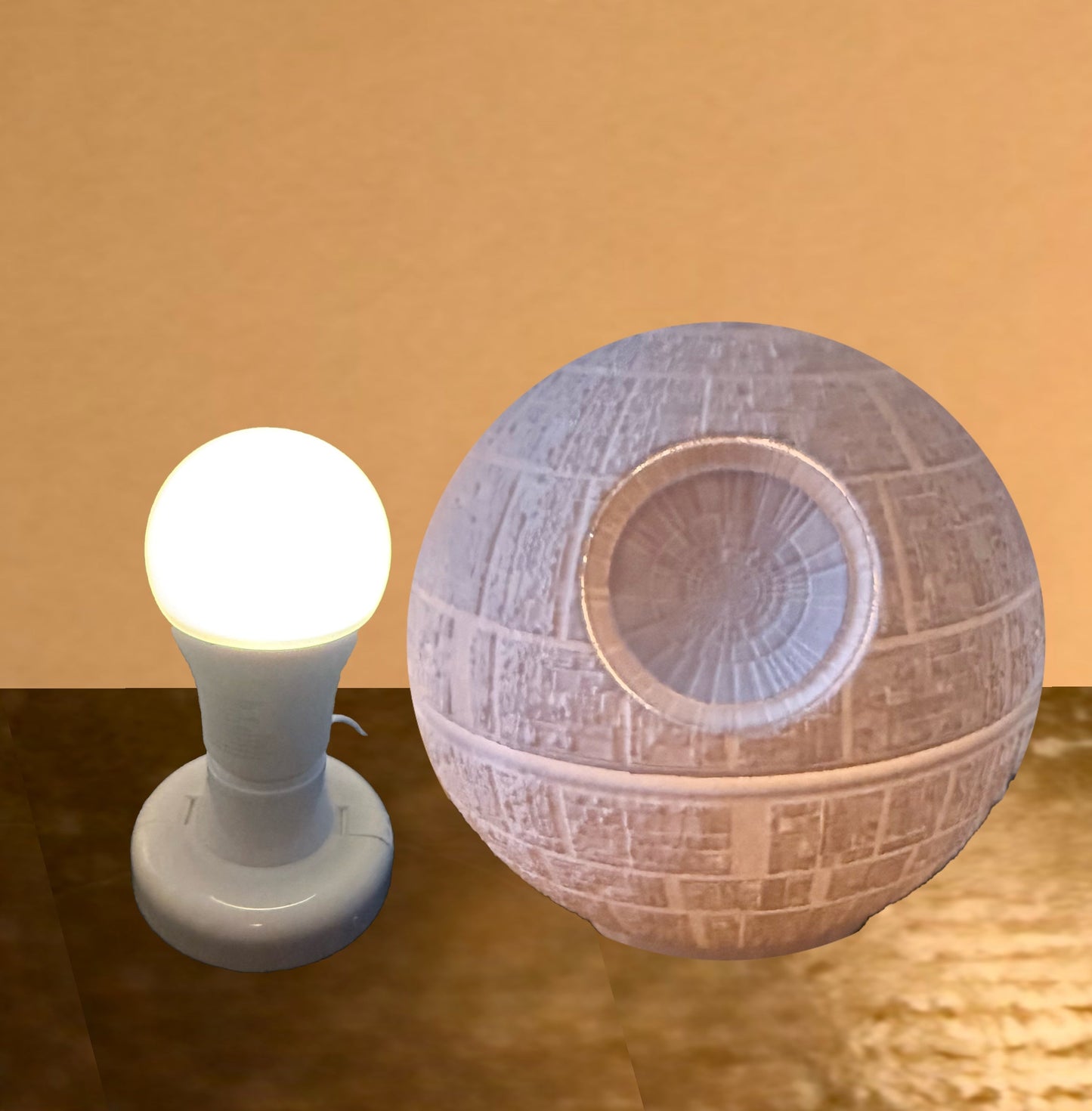 3D Printed Sphere Lamp Shade