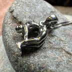 Yoga Pose Om Necklace
