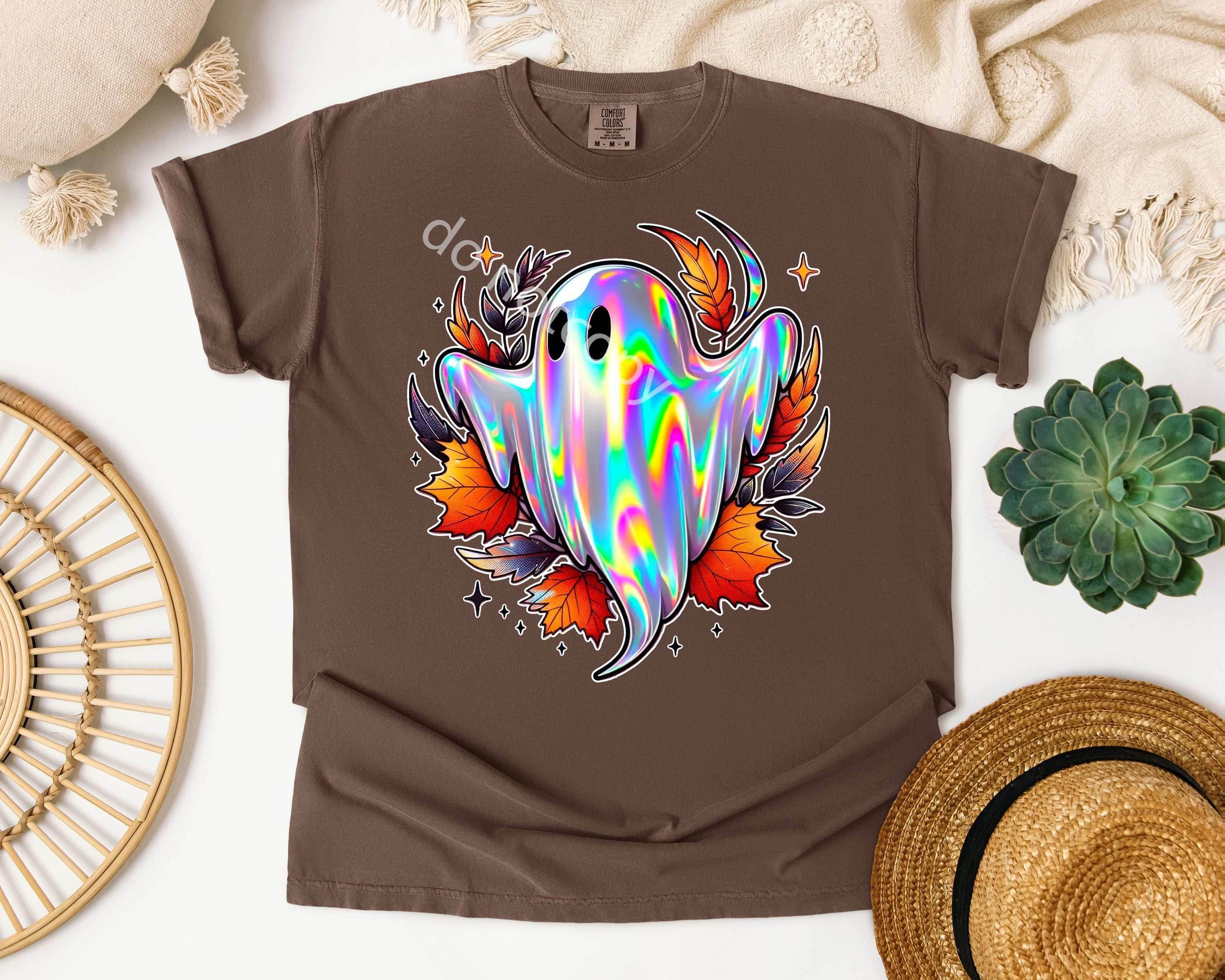 Holographic Ghost Graphic Tee - S