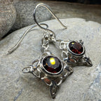 Annalise Gemstone Trinity Knot Earrings
