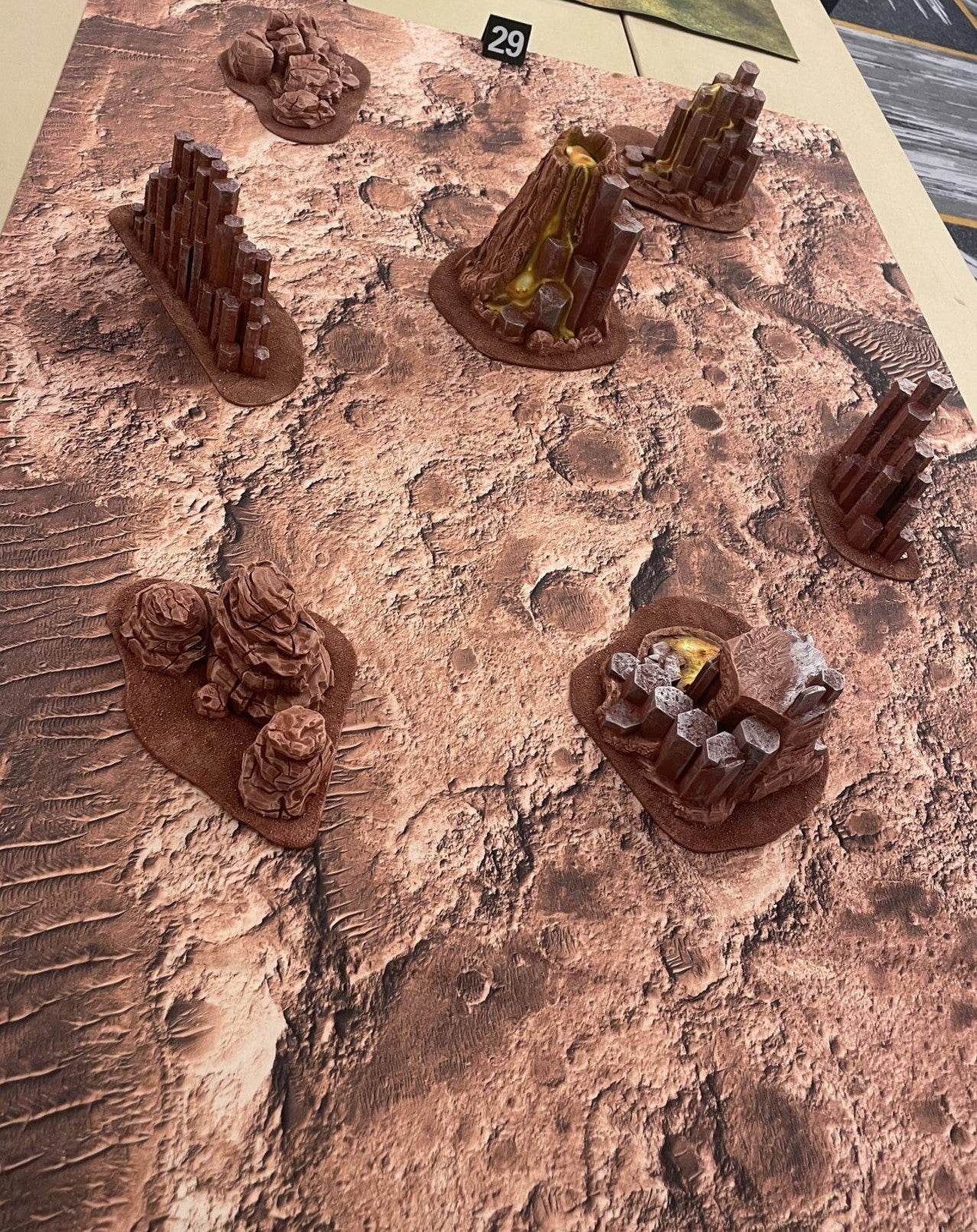 Barren Lands - Neoprene Battle Mat - Warhammer, AoS, 40K, Kill Team, MCP, Shatterpoint, Legion, More - 44x60