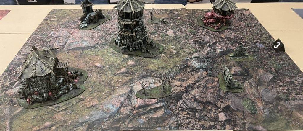 Rocky Highlands - Neoprene Battle Mat - Warhammer, AoS, 40K, Kill Team, MCP, Shatterpoint, Legion, More - 44x60