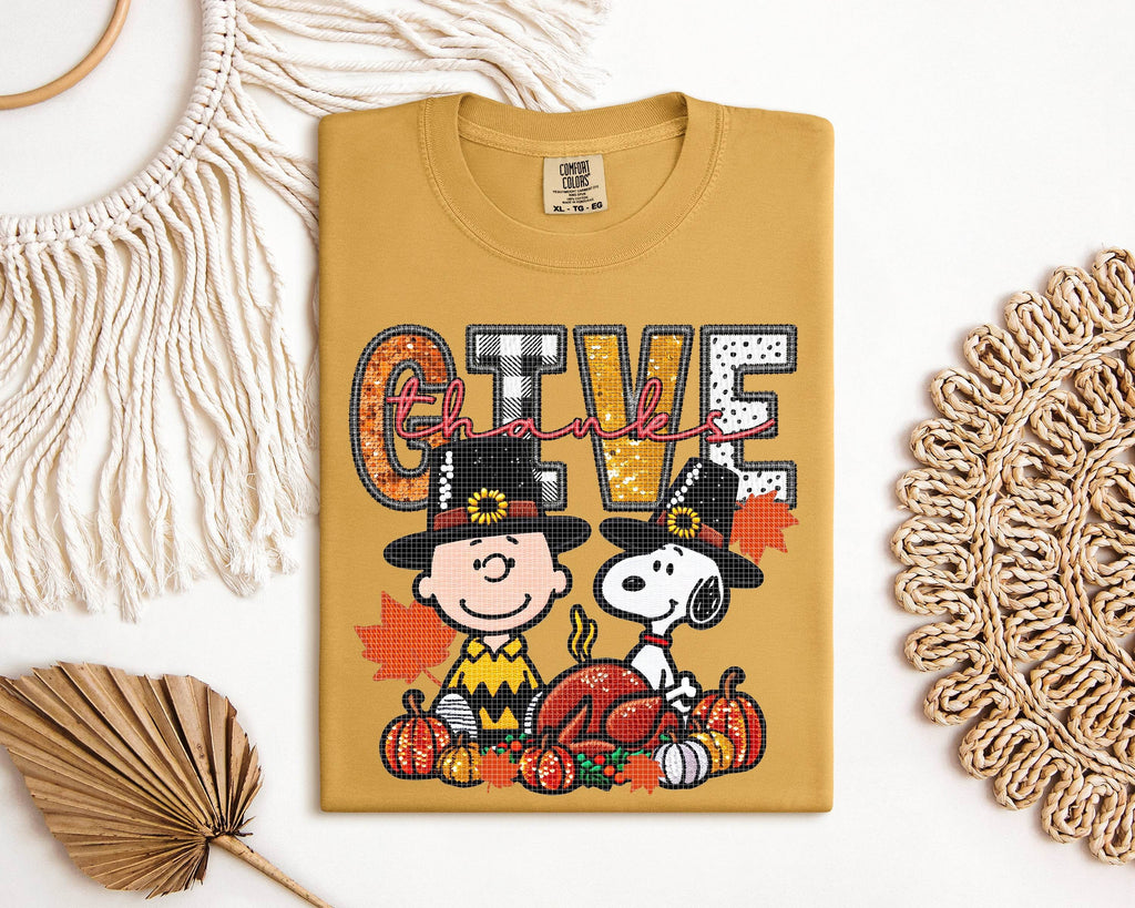 Give Thanks Graphic Tee - S