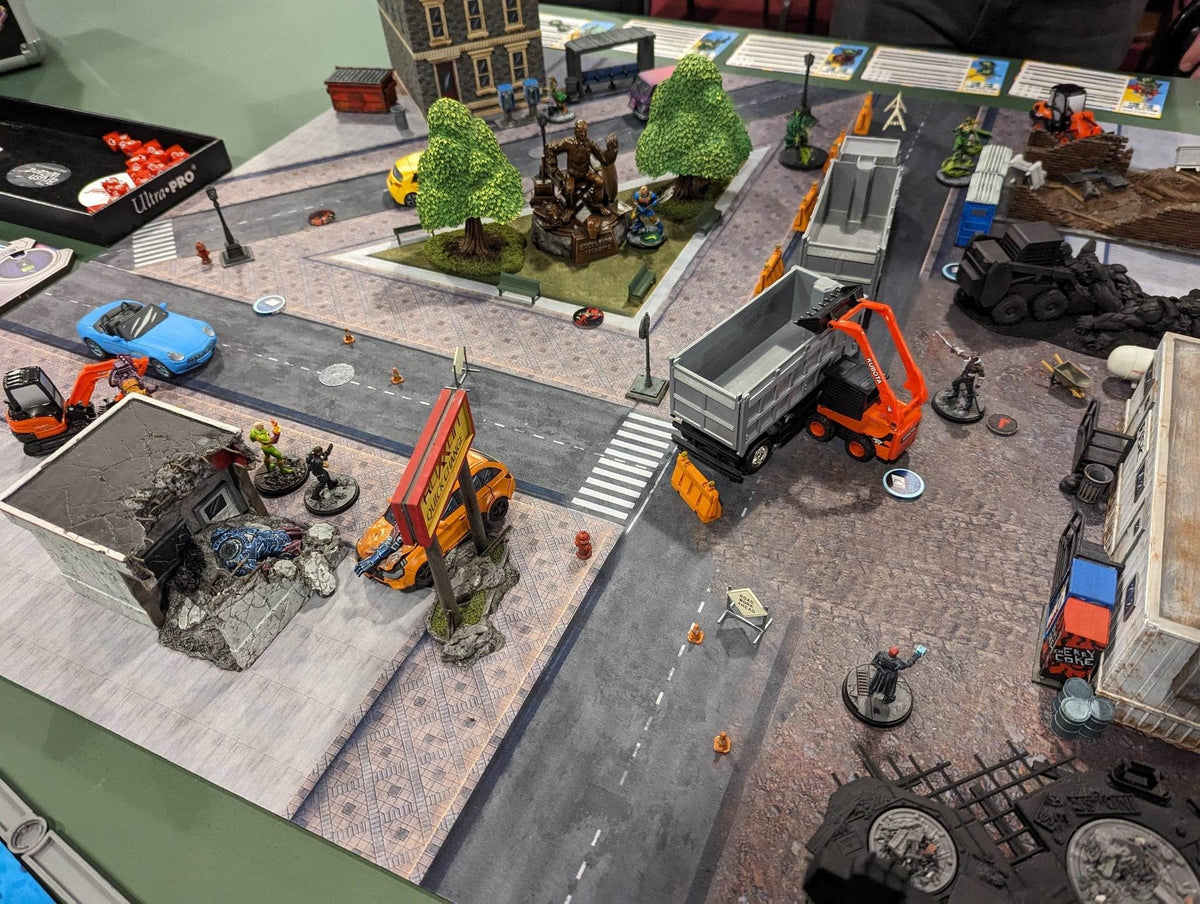 Modern City 2 - Neoprene Battle Mat - Warhammer, AoS, 40K, Kill Team, MCP, Shatterpoint, Legion, More - 36x36