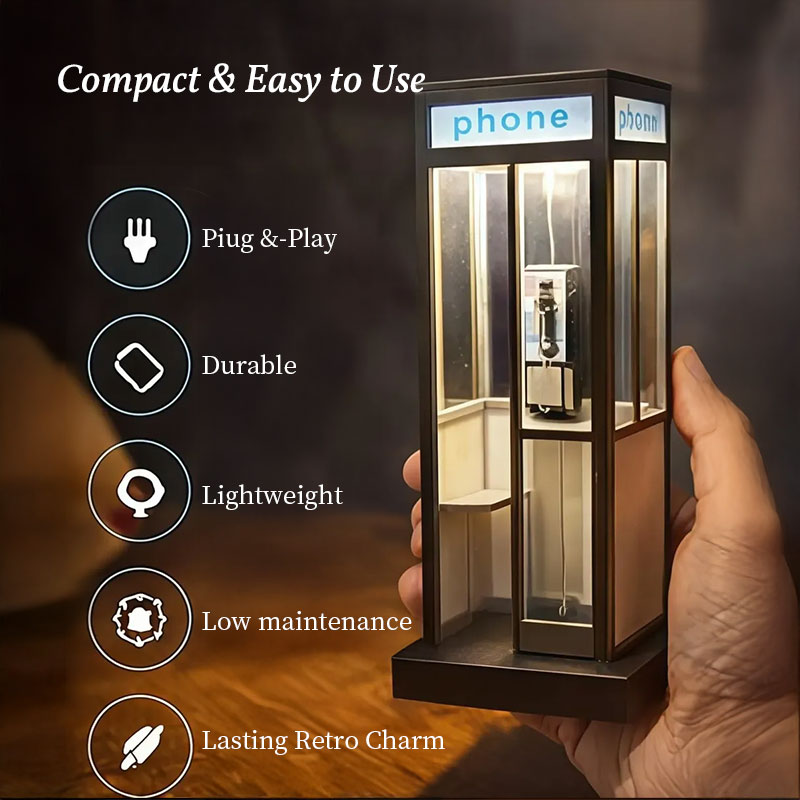 Phone Booth Table Lamp , insert a few coins and go anywhere in time.