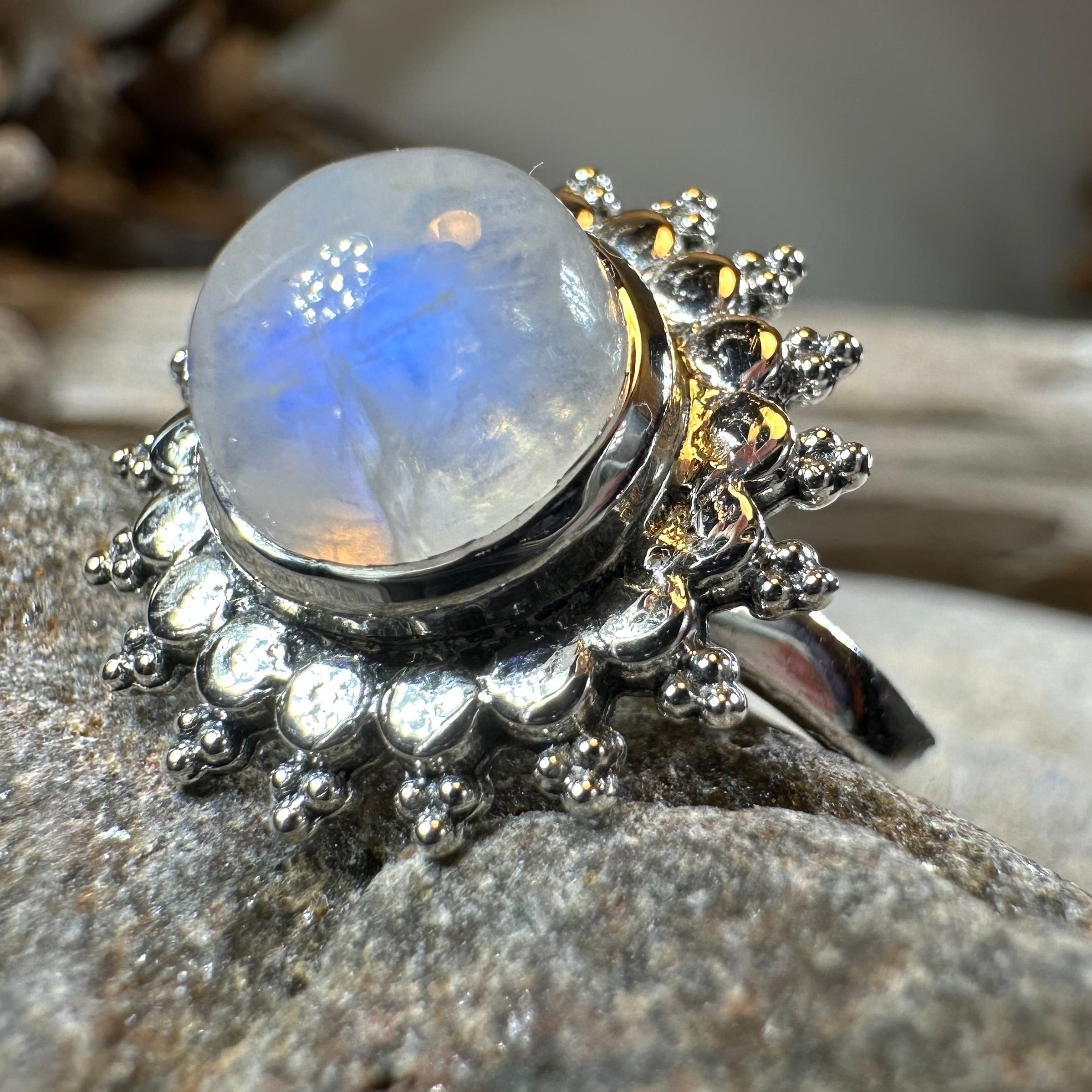 Sunyana Moonstone Sun Ring