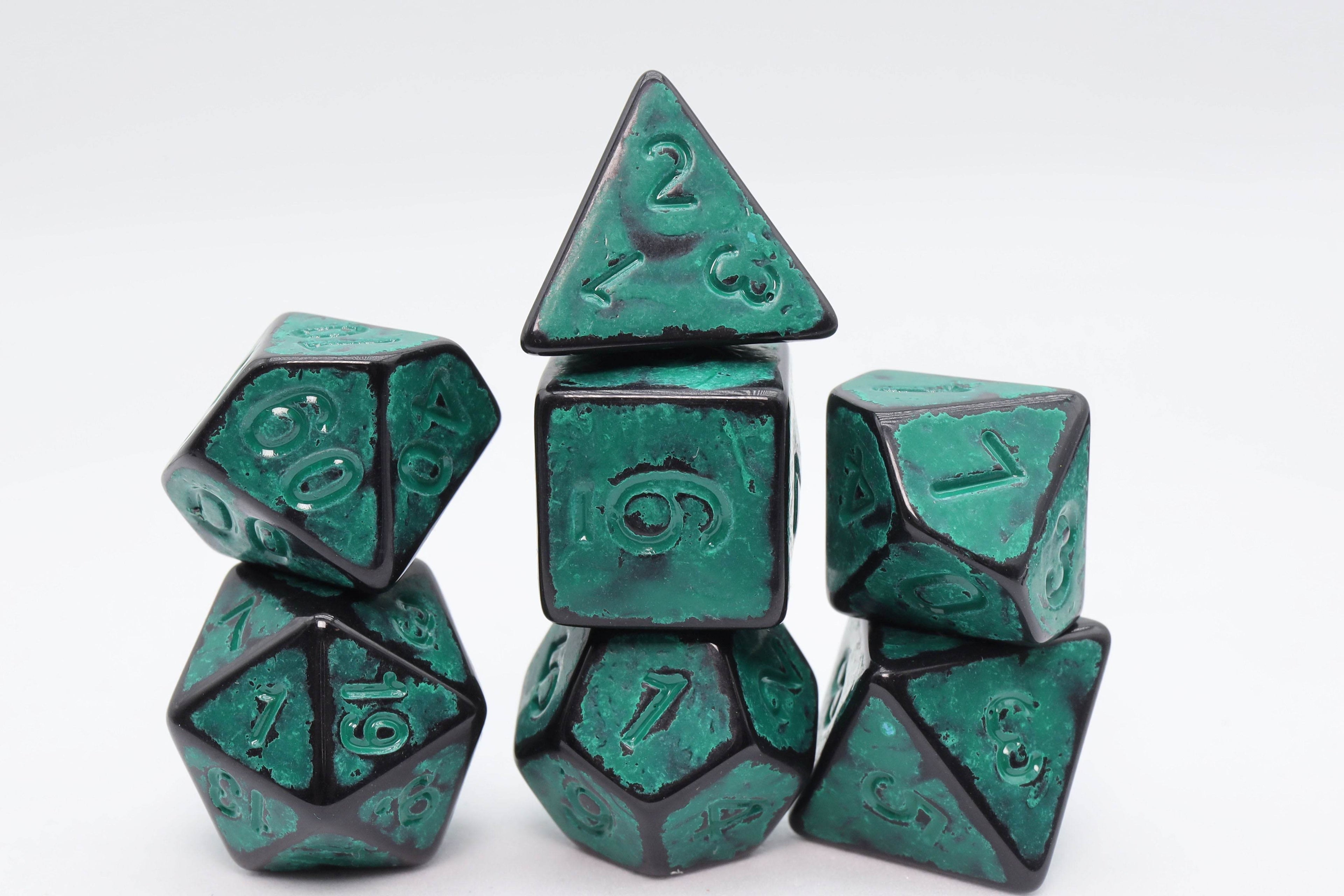 Timeworn Green RPG Dice Set - 