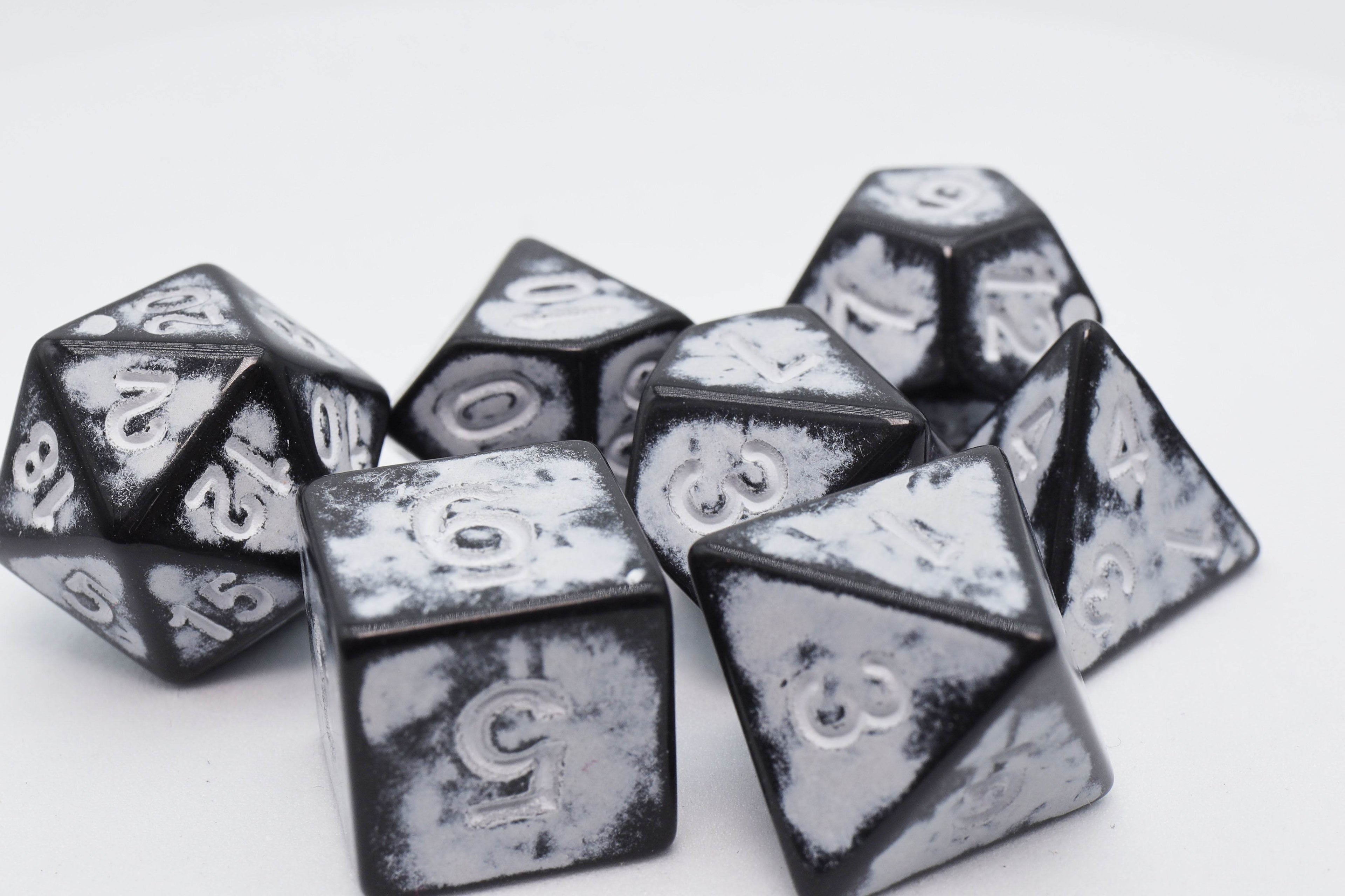 Timeworn White RPG Dice Set - 