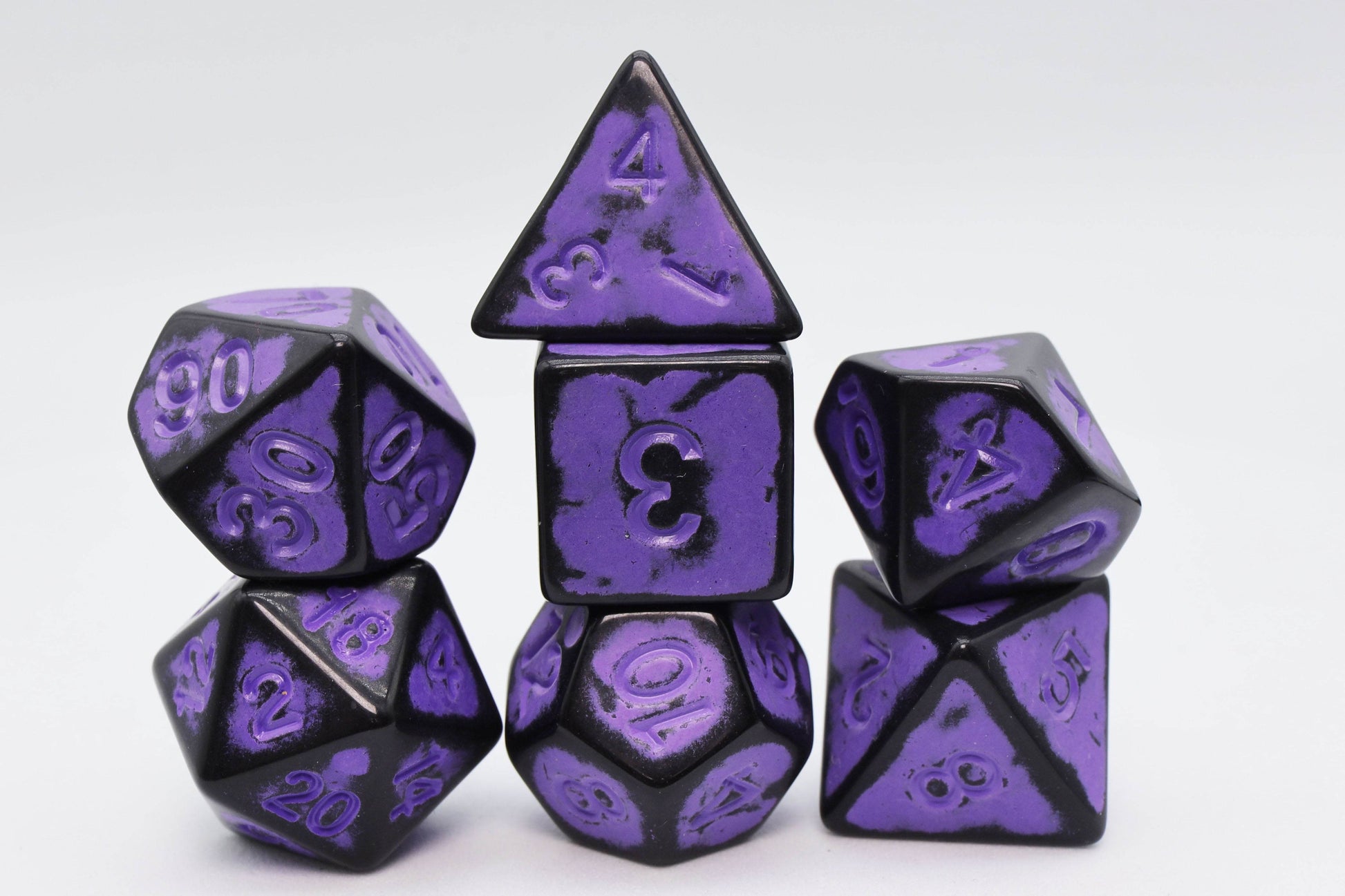 Timeworn Purple RPG Dice Set - 