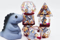 Gray T-Rex RPG Dice Set - 