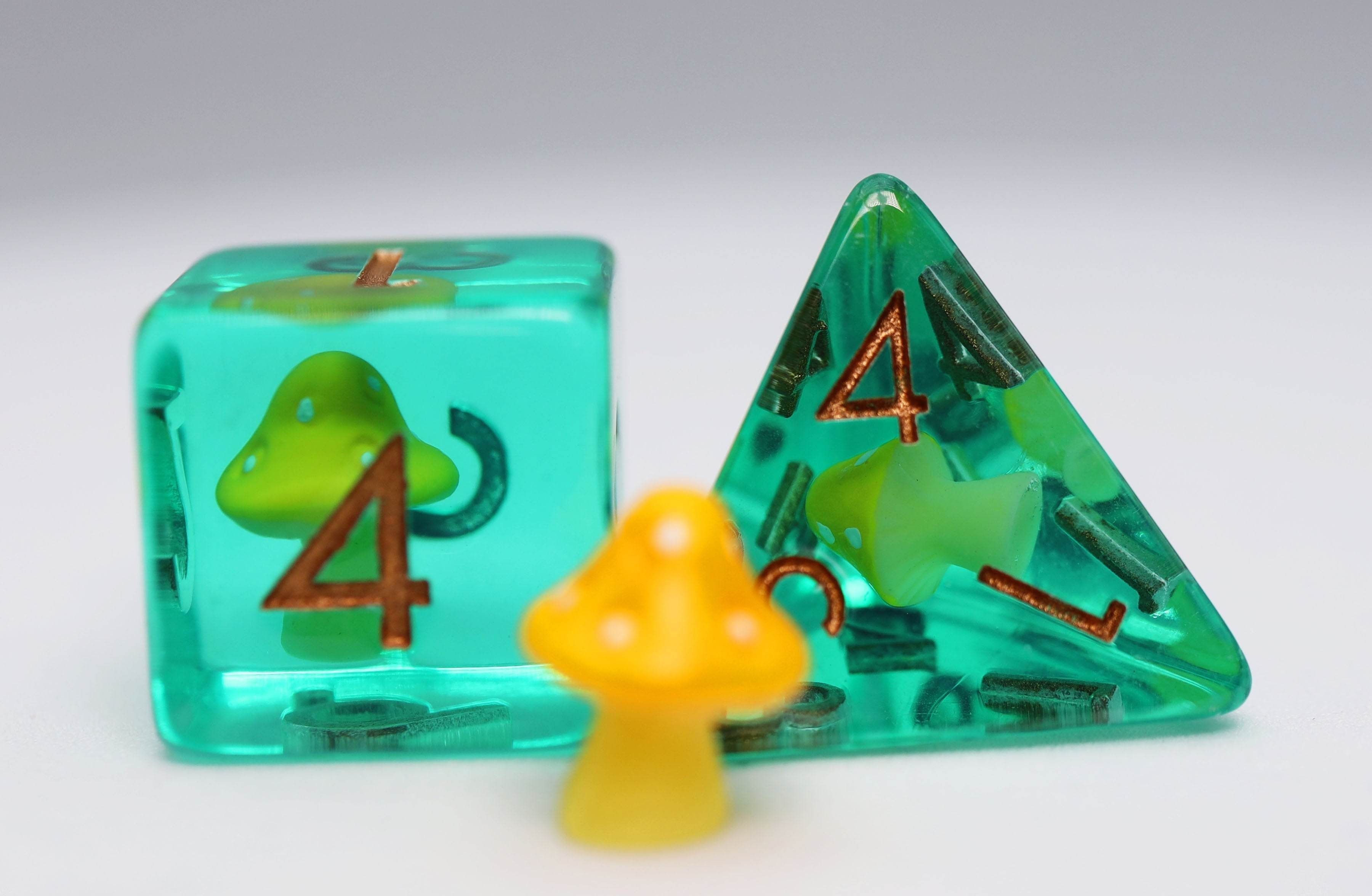 Yellow Mushroom RPG Dice Set - 