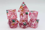 Sharp Edge Resin RPG Dice Set - Floral Wind - 