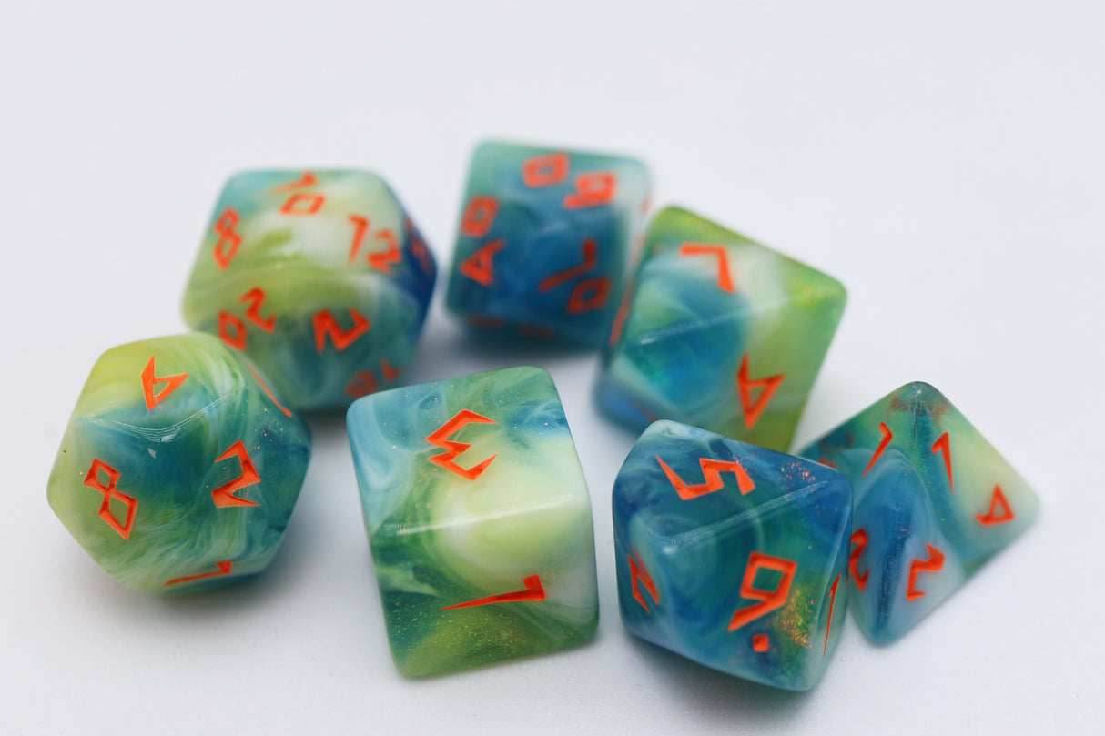Scratched Clouds RPG Dice Set - 