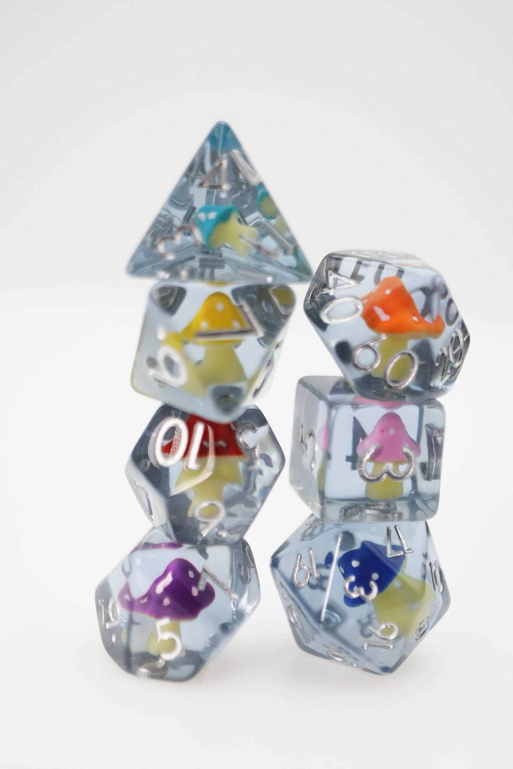Whimsical Mushrooms RPG Dice Set - 