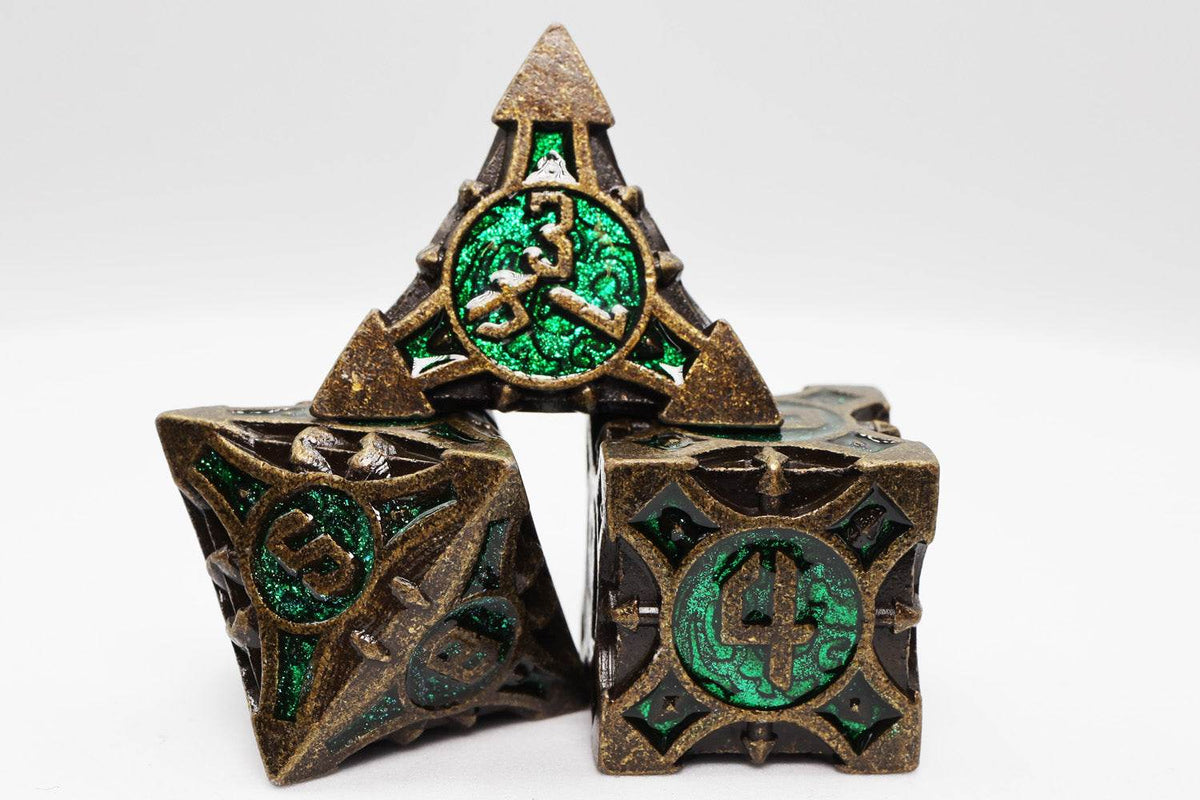 Quiver of Arrows: Ancient Forest Arrow - Metal RPG Dice Set - 