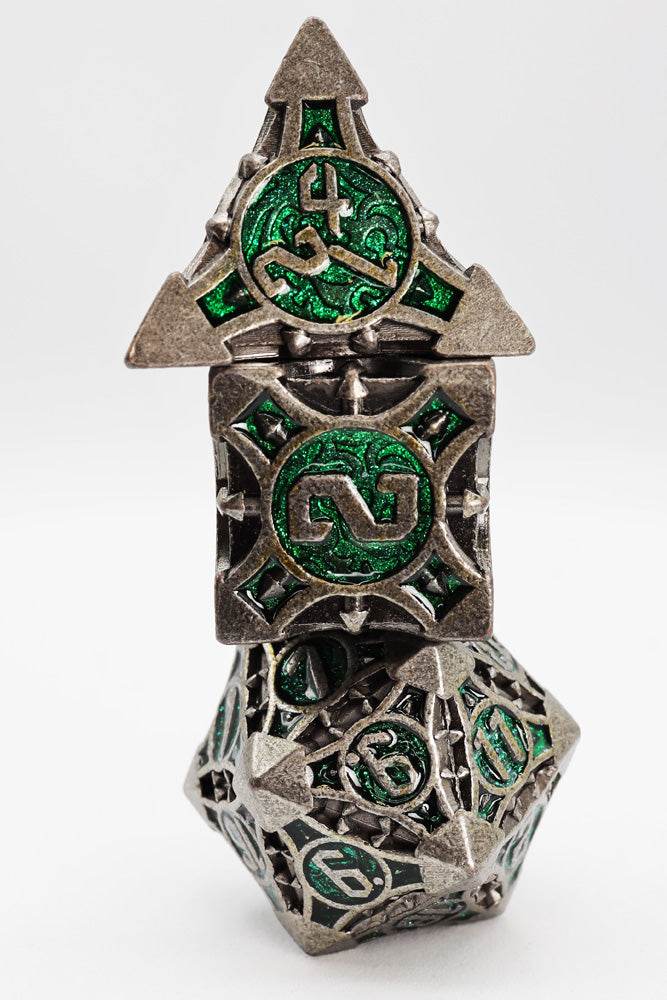 Quiver of Arrows: Enchanted Forest Arrow - Metal RPG Dice Set - 