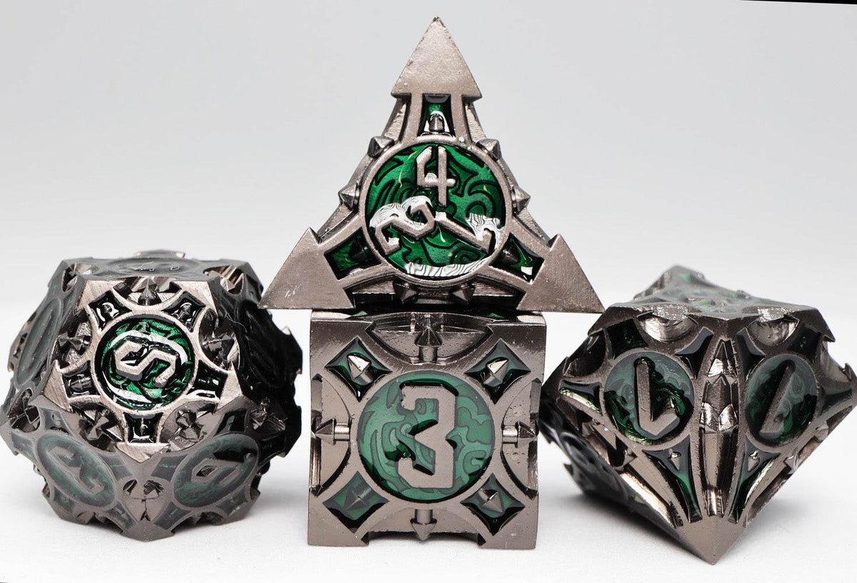Quiver of Arrows: Swamp Arrow - Metal RPG Dice Set - 