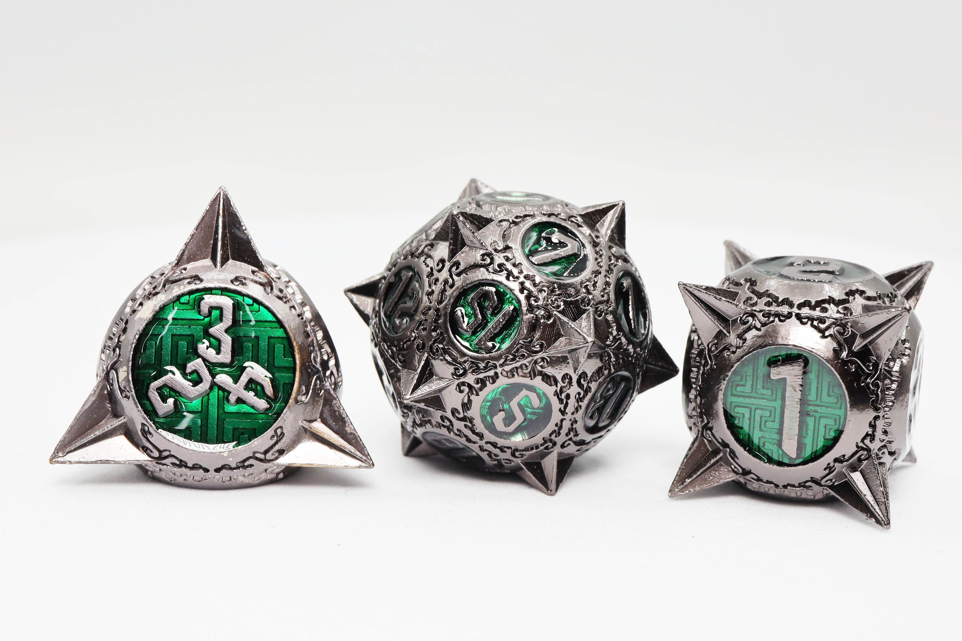 Meteor Storm: Hunter's Moon - Metal RPG Dice Set - 