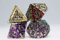 Ornate Rainbow Frame - Metal RPG Dice Set - 