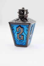 Moonlit Lantern: Midnight Frostfire - Metal RPG Dice Set - 