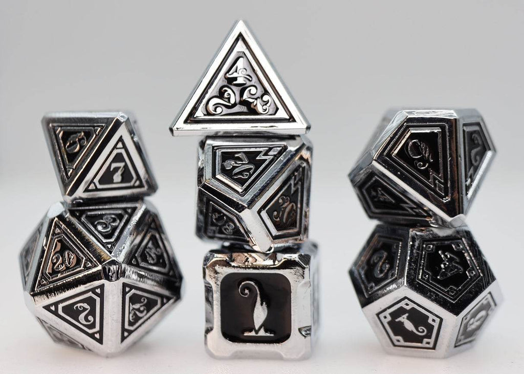 Alchemist Metals: Necrotic - Metal RPG Dice Set - 