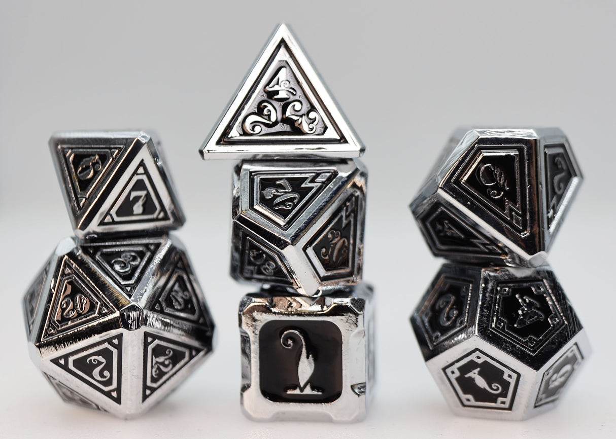 Alchemist Metals: Necrotic - Metal RPG Dice Set - 