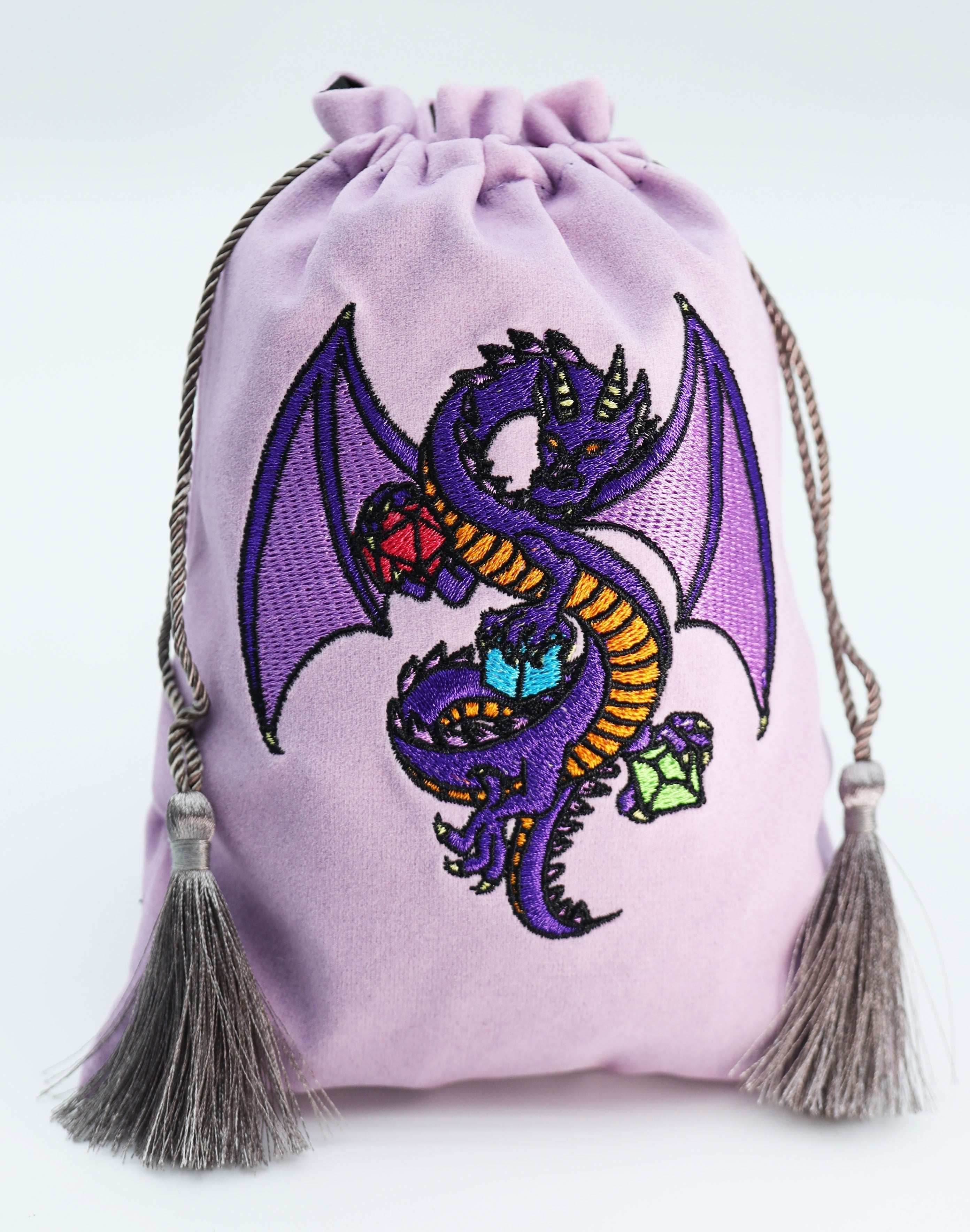 Foam Brain Games Dice Bag - Purple Dragon
