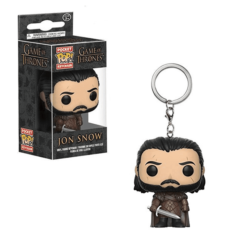 Funko POP! Keychain: Game of Thrones - Jon Snow (Scar) Pocket Keychain - 