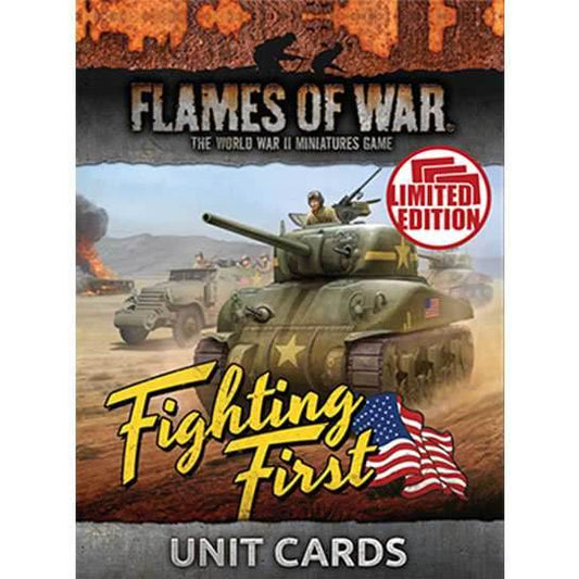 Flames of War: American Fighting First Unit Cards - 