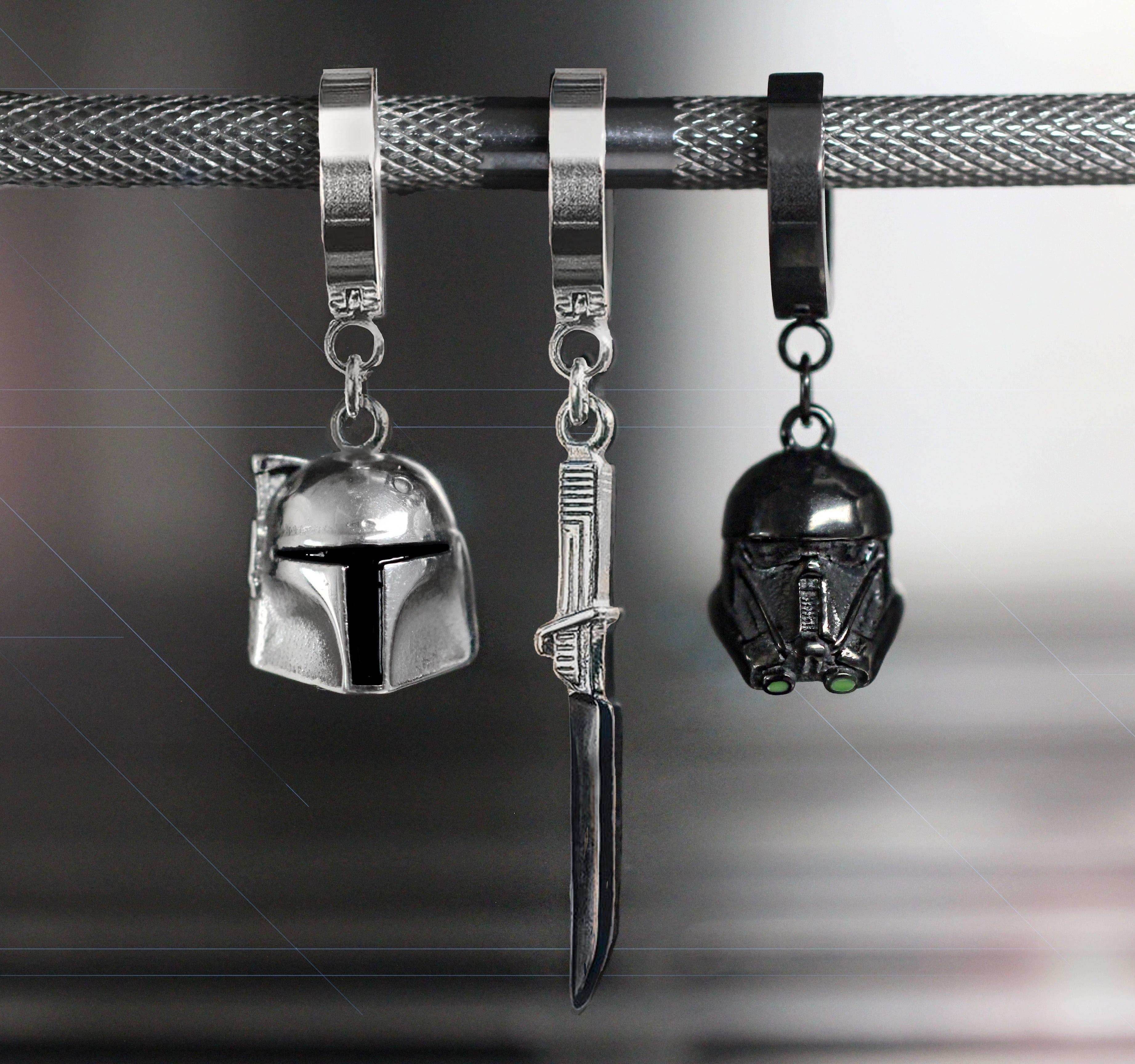 Star Wars™ Boba Fett Earring - Chrome / Single