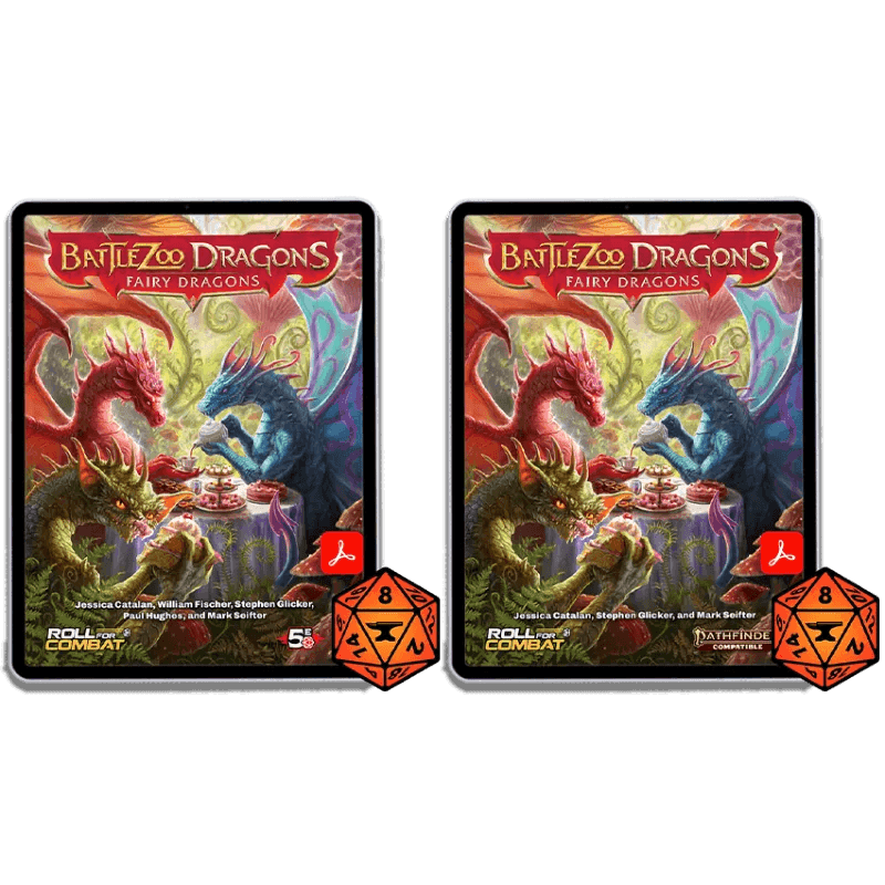 Battlezoo Dragons: Fairy Dragons PDF - D&D 5E and Pathfinder 2e / PDF & Foundry VTT Module