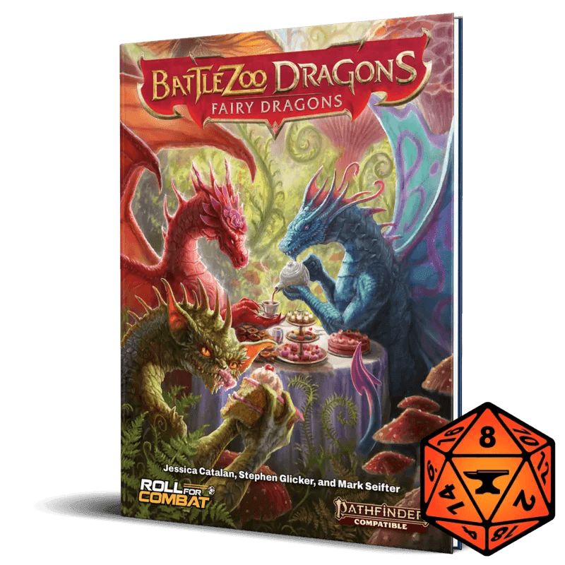 Battlezoo Dragons: Fairy Dragons Hardcover & PDF - Pathfinder 2nd Edition / Hardcover & PDF & Foundry VTT Module