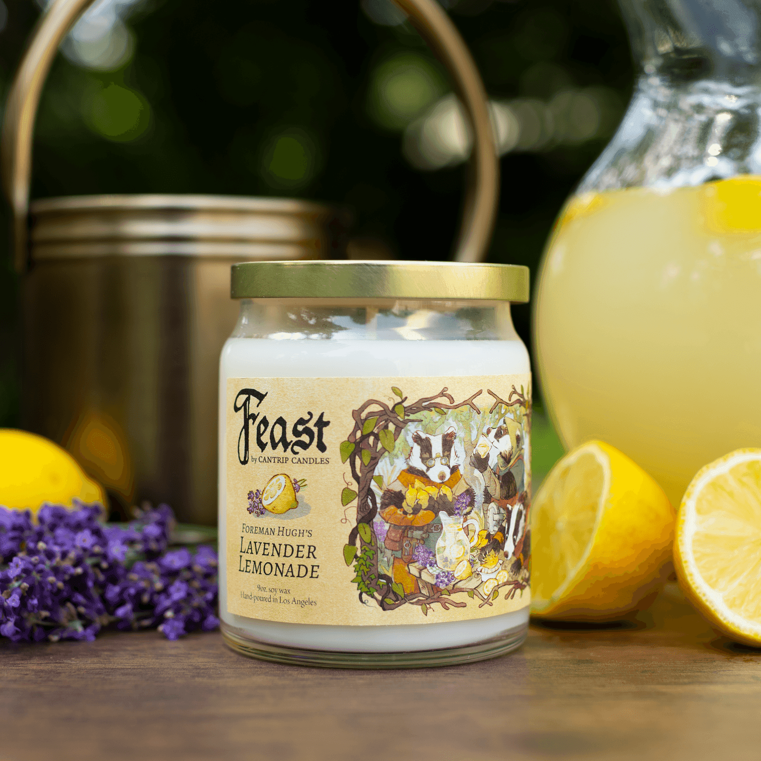 Feast by Cantrip Candles (9 oz) - Foreman Hugh's Lavender Lemonade