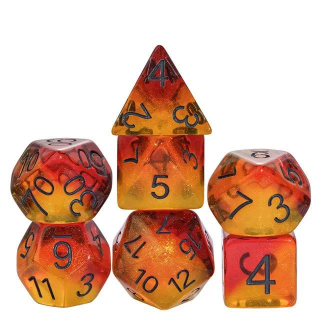 Fiery Sweets RPG Dice Set - 