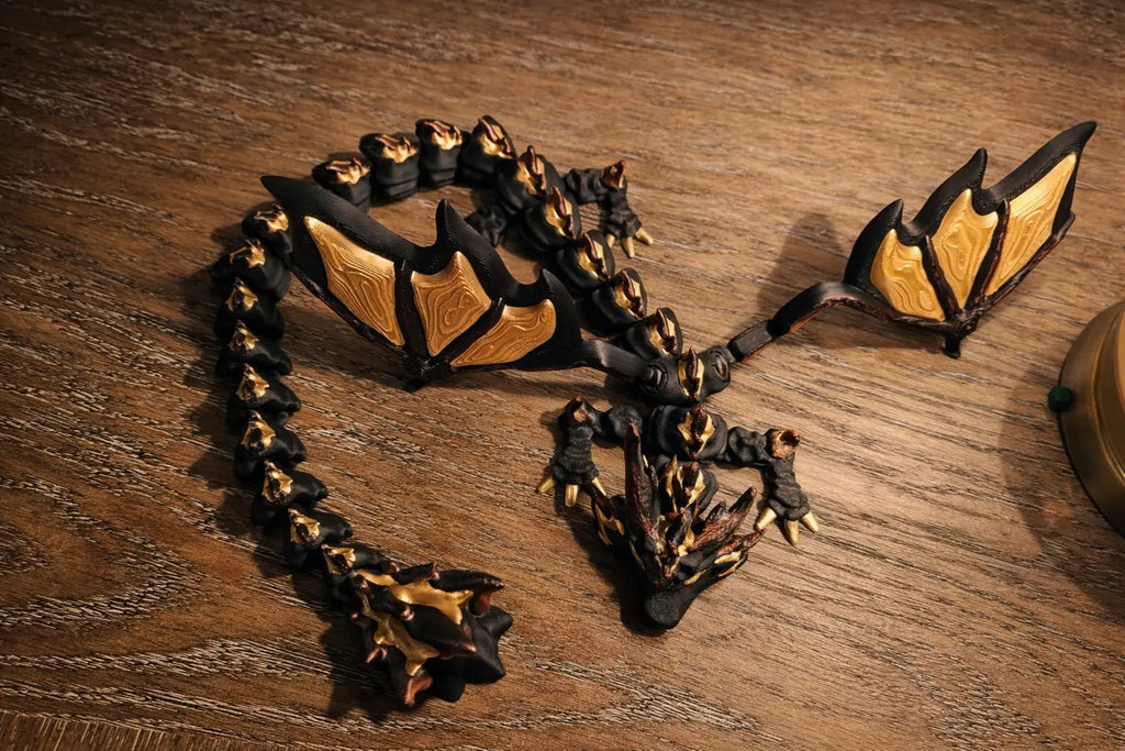 FireStorm Dragon with Wings – Articulated 3D Printed Dragon by Saber 3D