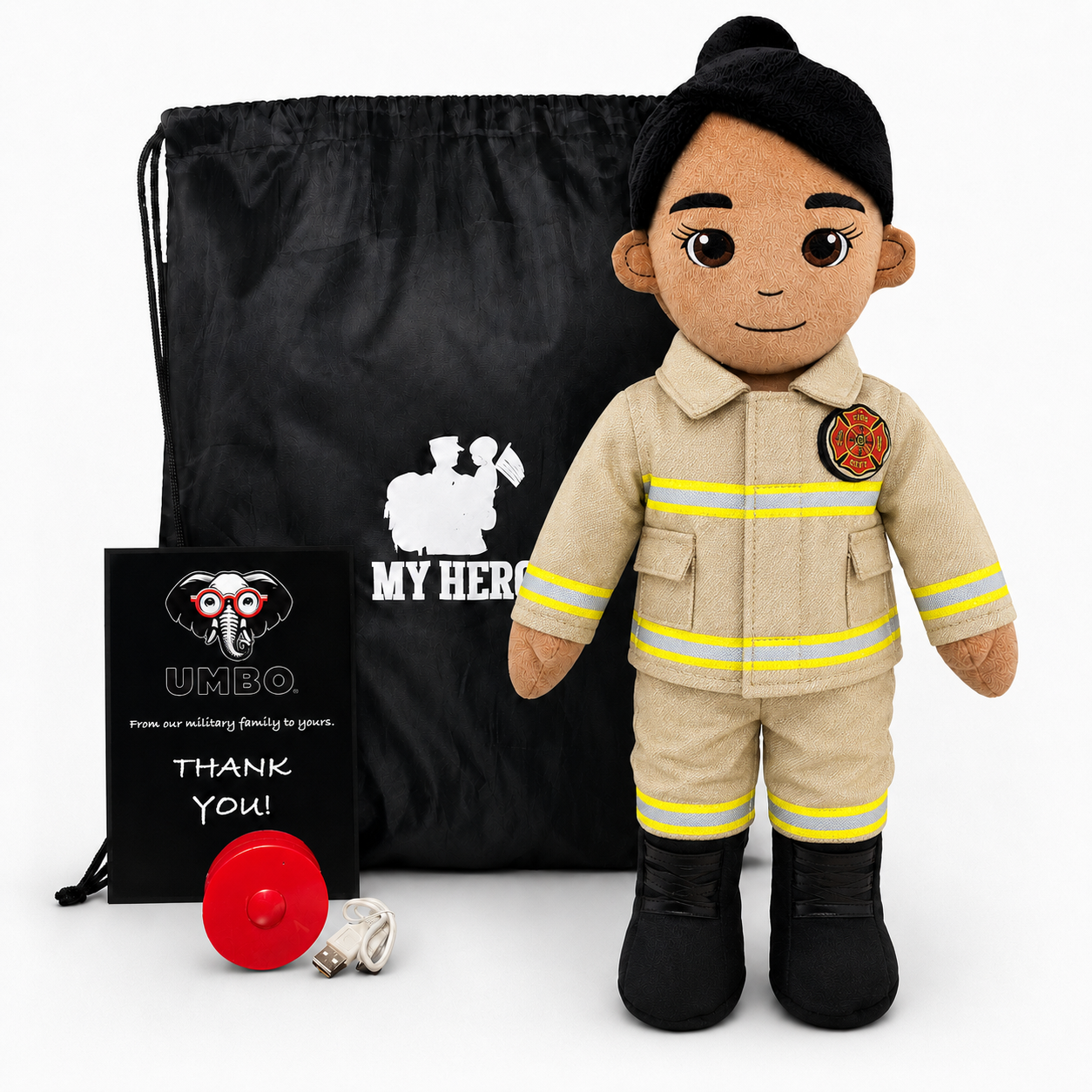 My HERO Daddy Doll Firefighter | Custom Recordable Plush