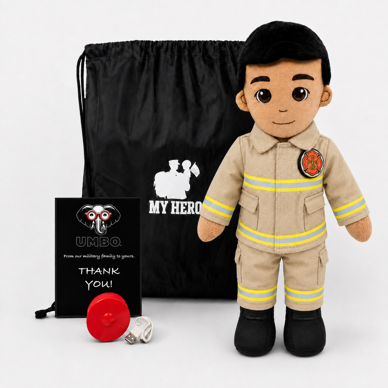 My HERO Daddy Doll Firefighter | Custom Recordable Plush