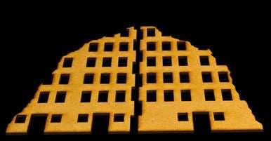 Ruined City Building 1 (MDF) - 15MMDF001 - 