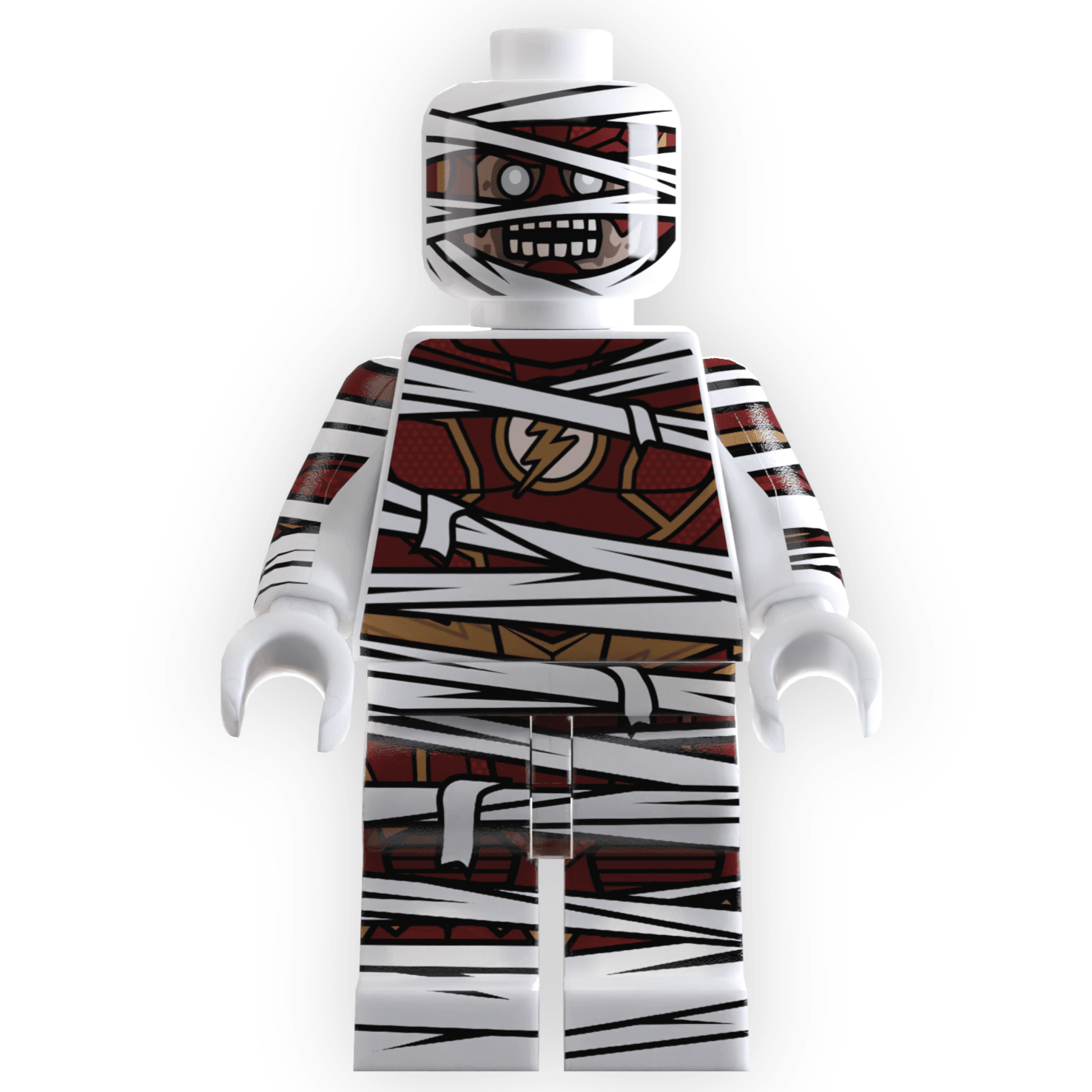 RED SPEEDSTER as Mummy Minifig made using LEGO parts - 